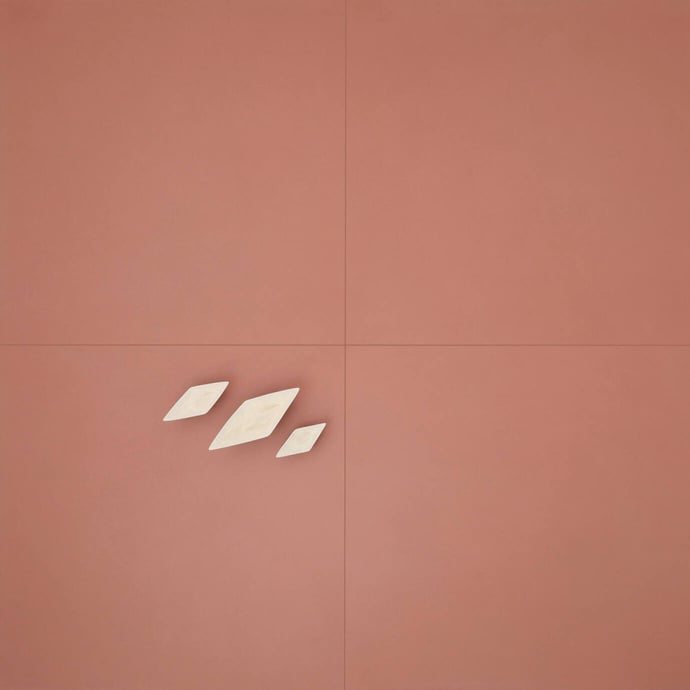 Matt essential concrete effect coral red