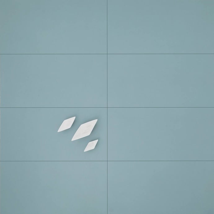 Effet ciment mat essentiel gris-bleu