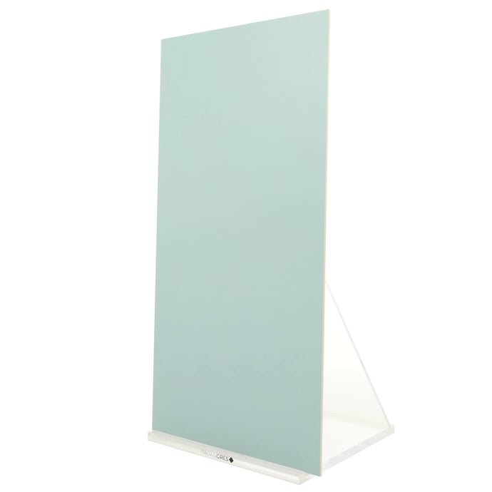 Effet ciment mat essentiel vert turquoise