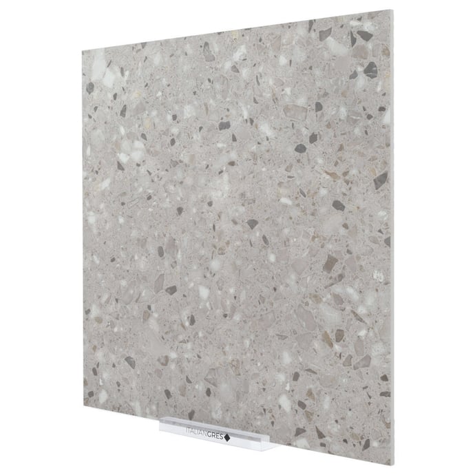 Matt körniger Stein grau taupe 20 mm