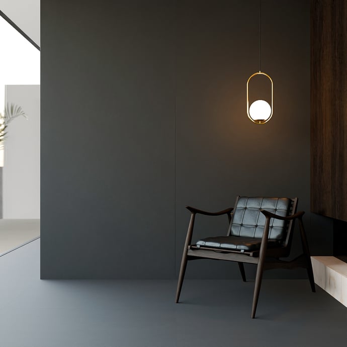 Black Concrete slab