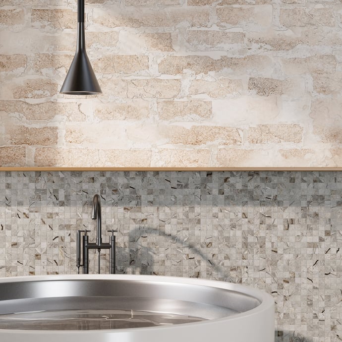 Stein Oxford Grau Mosaik