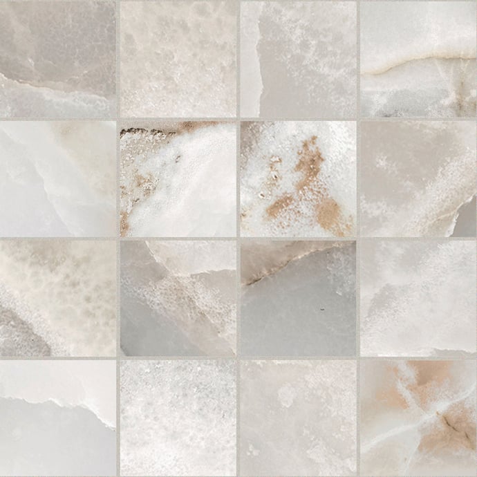 Maison Alabaster Matt Beige Mosaik 7,5x7,5