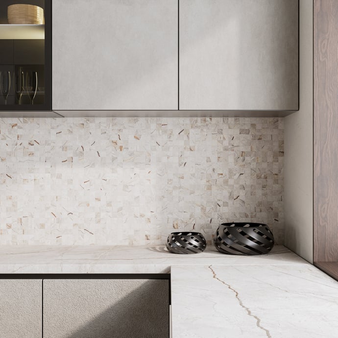 Stein Oxford Weiß Mosaik