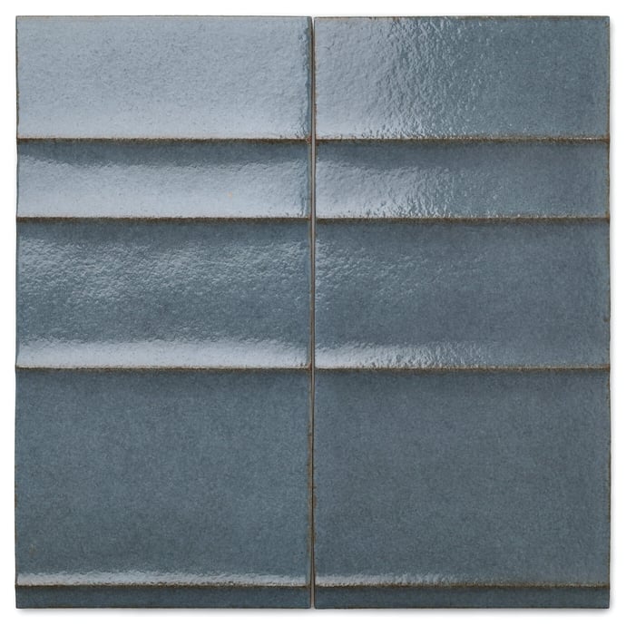 Retrò Brick Lagune Wellenmuster