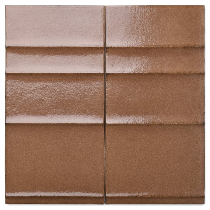 Retrò Brick Terrakotta Wellenmuster