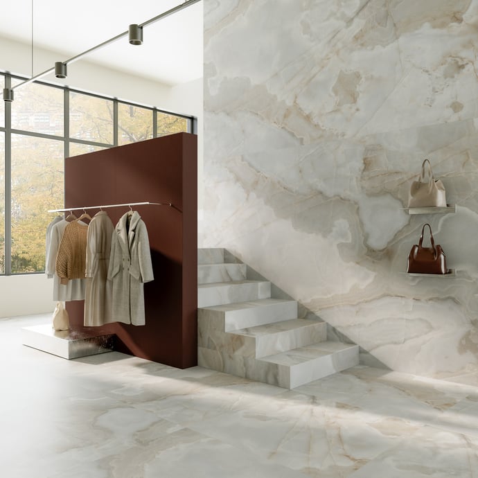 Maison Alabaster Matt Blau