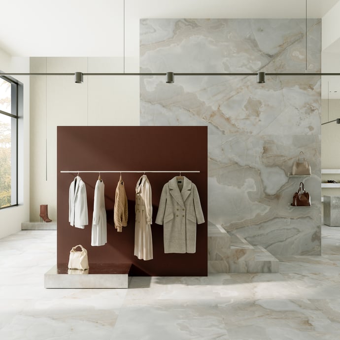 Maison Alabaster Matt Blau