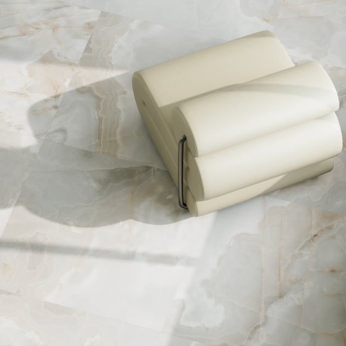 Maison Alabaster Glänzendes Blau 6 mm