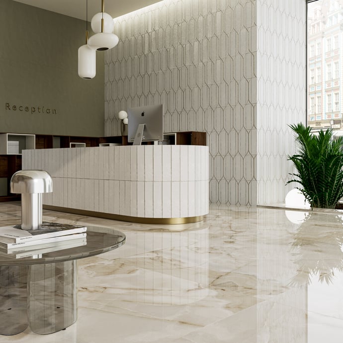 Maison Alabastro Beige Brillant