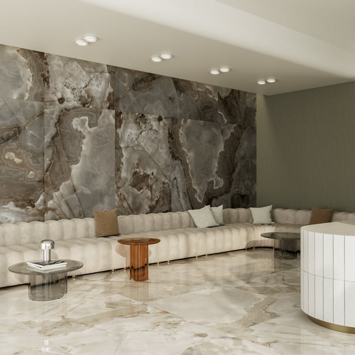 Maison Alabaster Matt Kakao Platte