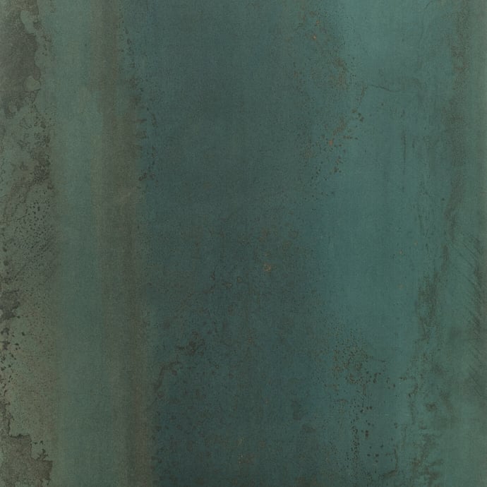 Leicht oxidiertes grün Metall