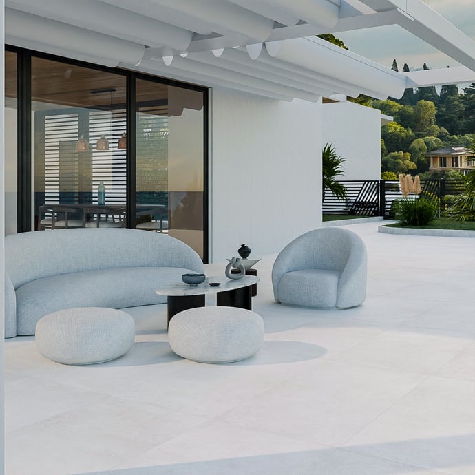 Weißer Beton Terra R11