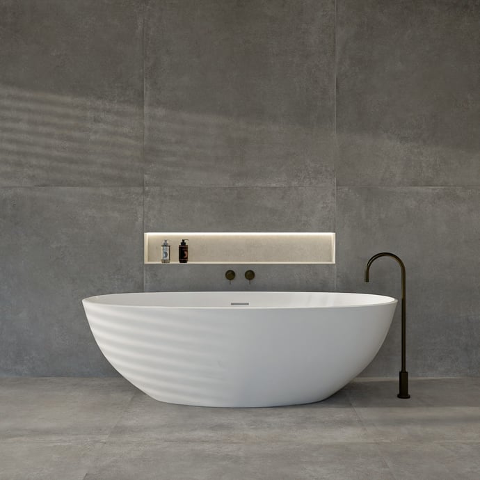Dunkelgrauer Beton Terra