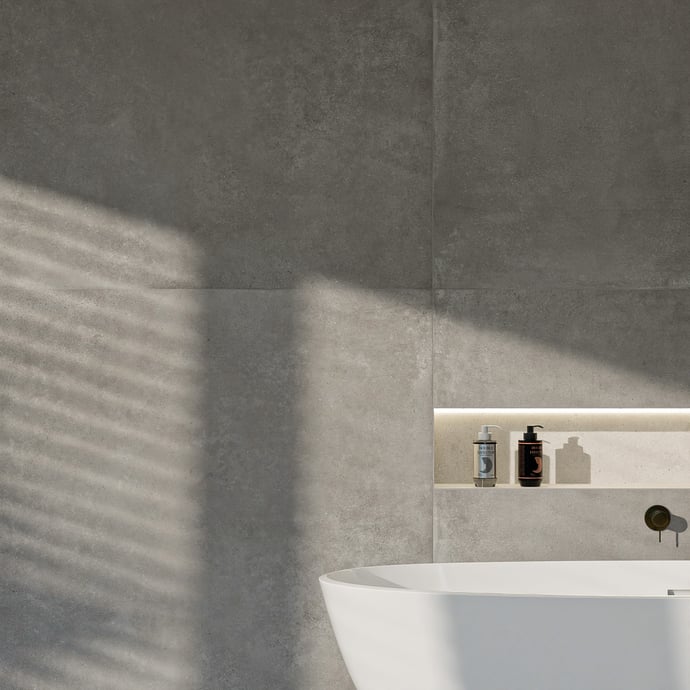 Dunkelgrauer Beton Terra