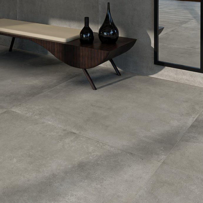 Dunkelgrauer Beton Terra