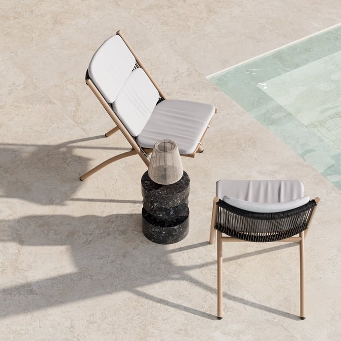 Travertino Beige Crosscut Contemporaneo 20 mm Outdoor