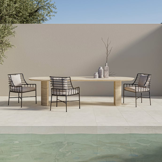 Londra Beiger Beton Outdoor rutschfest R11