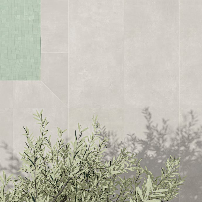 Londra Heller Grauer Beton Outdoor rutschfest R11