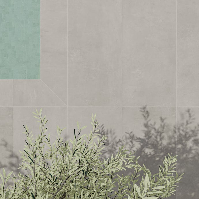 Londra Taupefarbener Beton Outdoor rutschfest R11