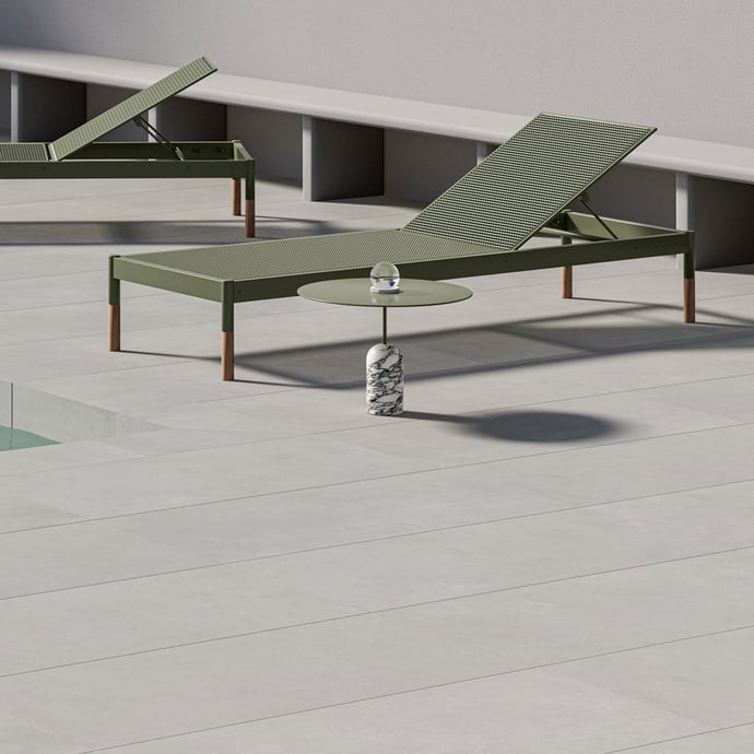 Londra Grauer Beton Outdoor rutschfest R11