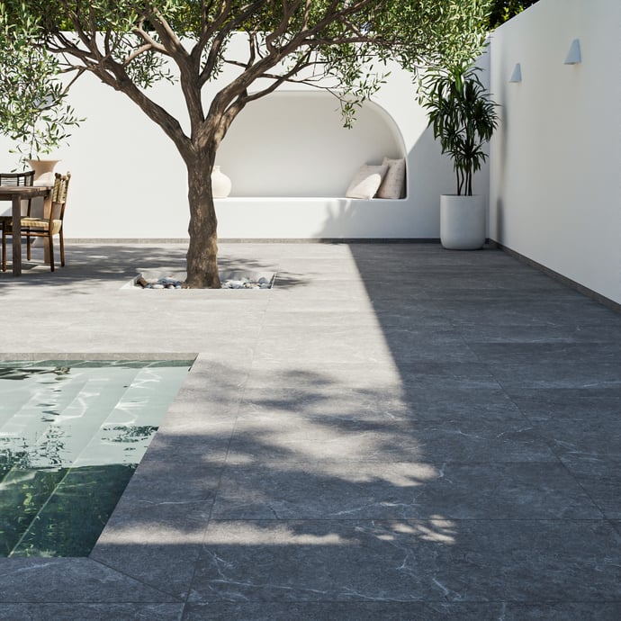 Dunkler Jerusalemer Stein 20 mm outdoor