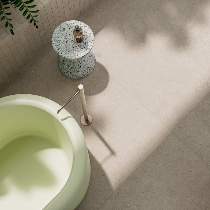 Einheitlicher Punktierter Stein Taupe