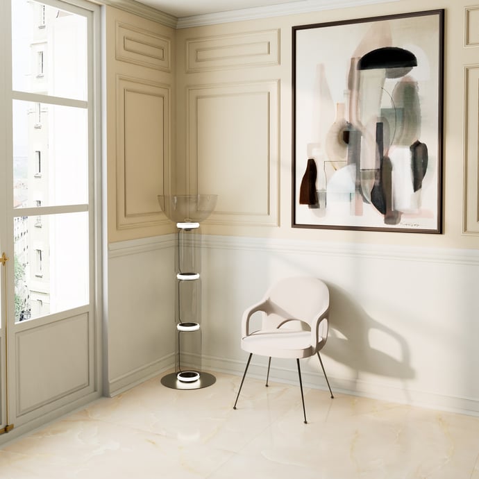 Glänzender marmor Beiger Onyx