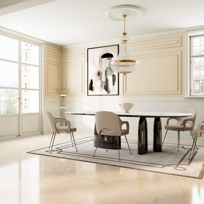 Glänzender marmor Beiger Onyx