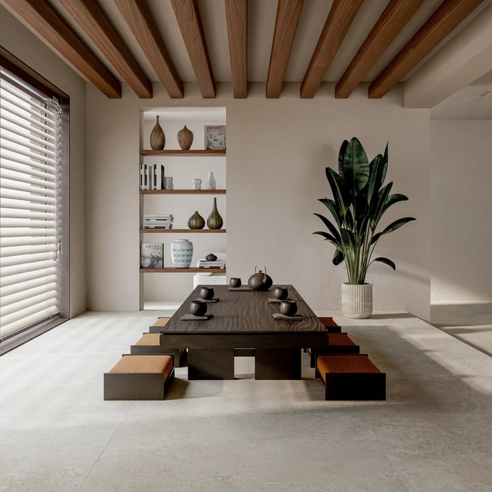 Travertin Crosscut Beige Contemporain