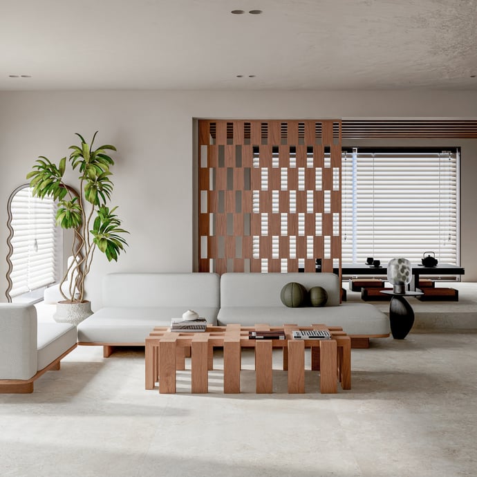 Travertino Beige Crosscut Contemporaneo