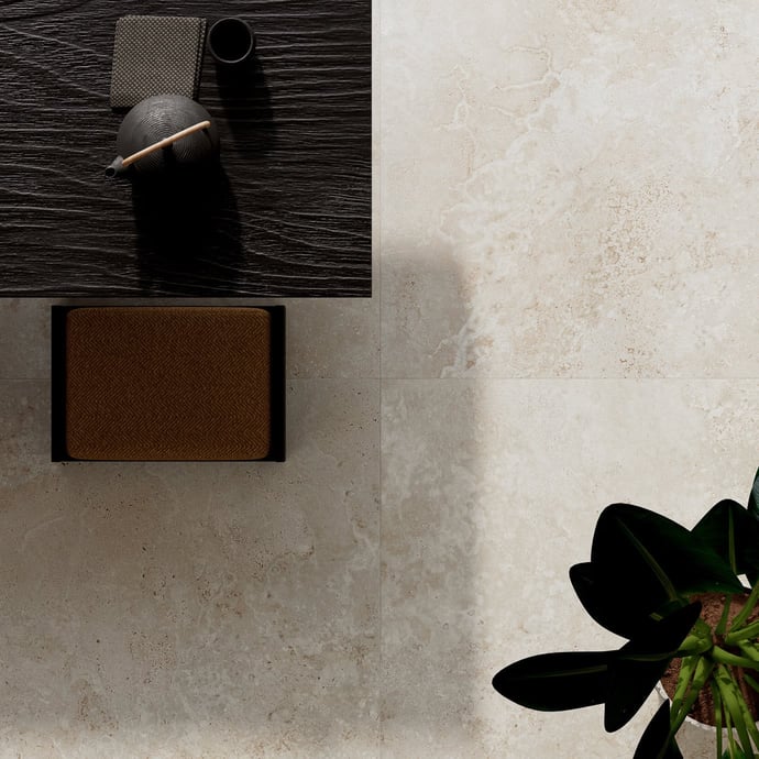 Travertin Crosscut Beige Contemporain