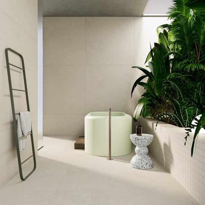 Einheitlicher Punktierter Stein Beige