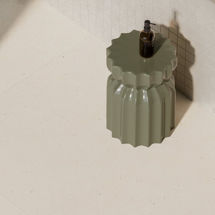 Einheitlicher Punktierter Stein Beige