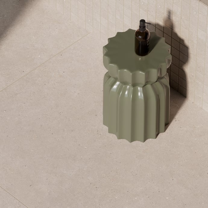 Einheitlicher Punktierter Stein Taupe