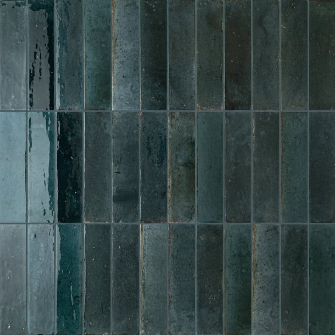 Terrakotta-Ziegel Blau