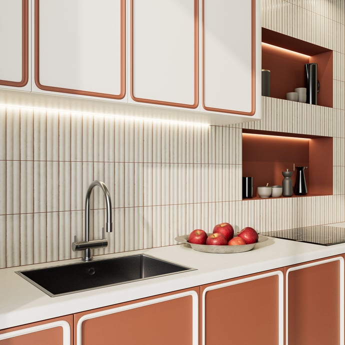 Terracotta Wave Ivoire