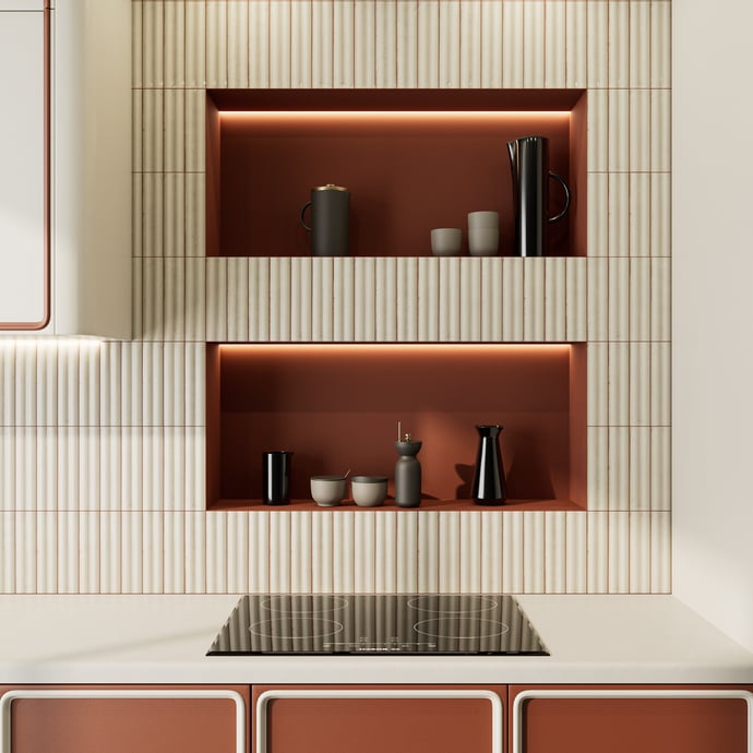Terracotta Wave Ivoire
