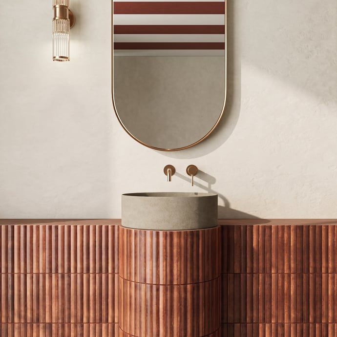 Terracotta Wave Caramel
