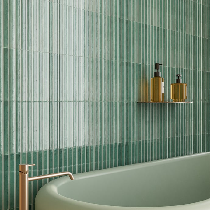 Terracotta Linear Turquoise