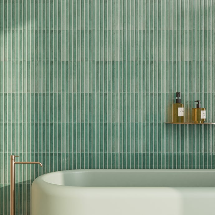 Terracotta Linear Turquoise