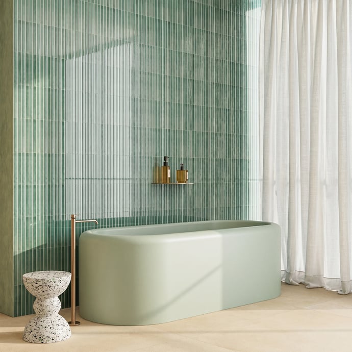 Terracotta Linear Turquoise