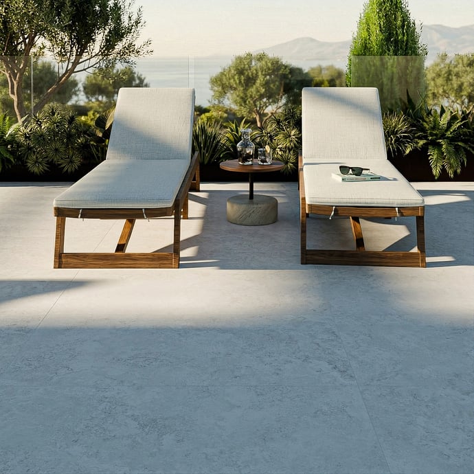 Ice Cross White - Travertine Outdoor