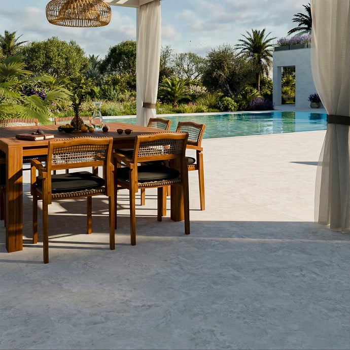 Ice Cross Pearl - Travertine Outdoor