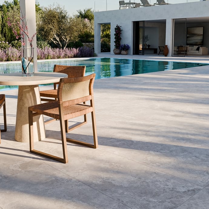 Ice Cross Grey - Travertine Outdoor