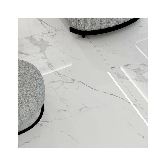 Traditional Statuario - Glossy Marble 6 mm