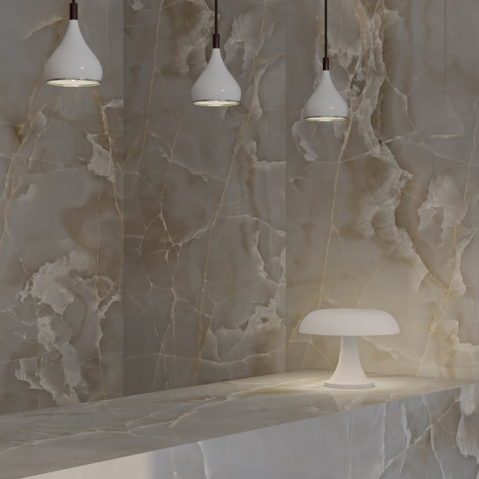 Alabaster Cream Glossy 9 mm