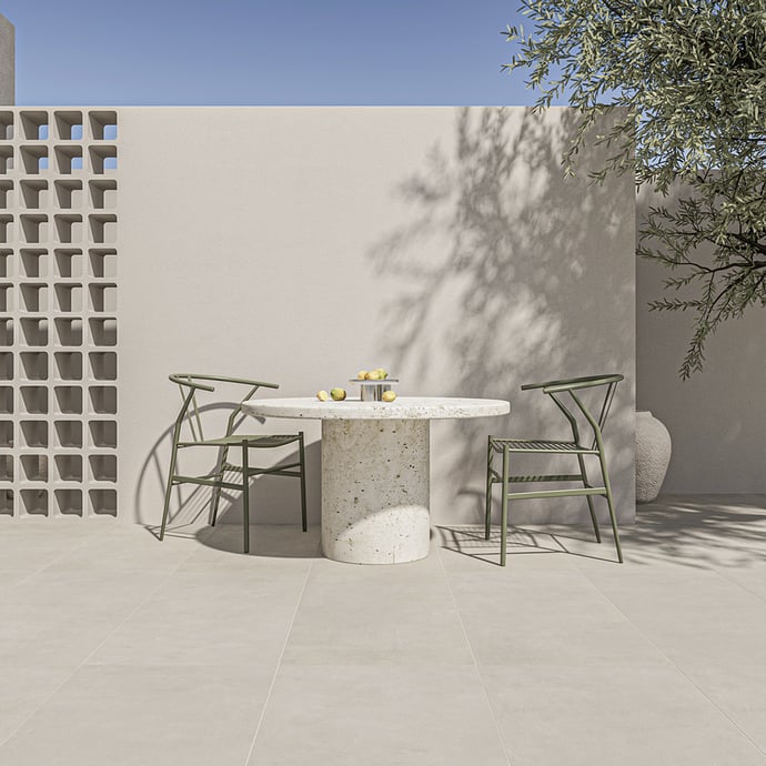 Londra Heller Grauer Beton Outdoor rutschfest R11