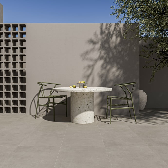Londra Taupefarbener Beton Outdoor rutschfest R11