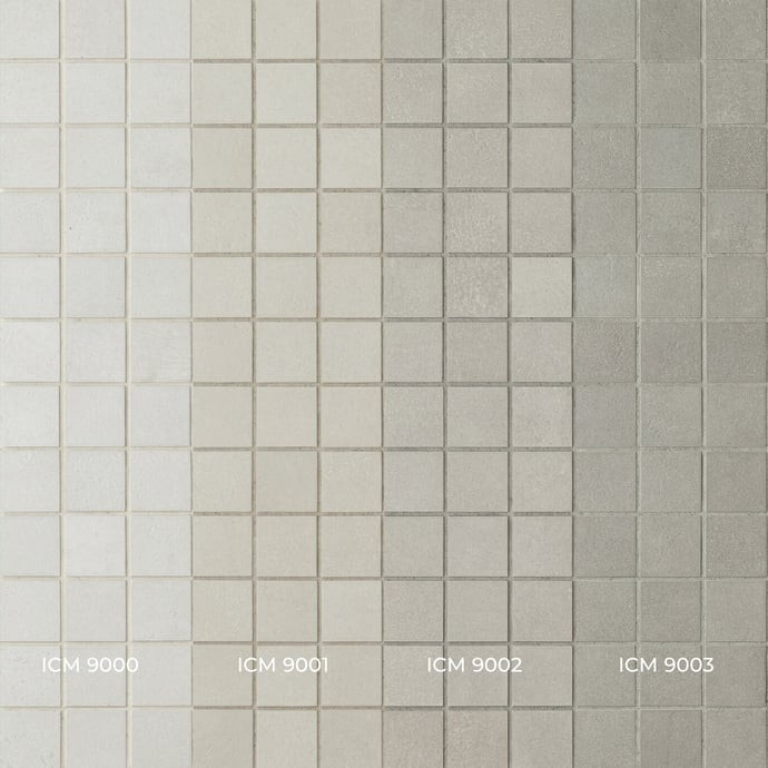 Londra Weißer Beton Mosaik